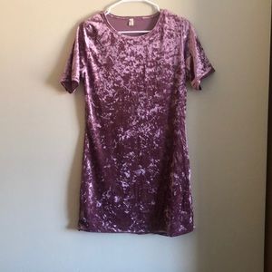 Velvet pink dress